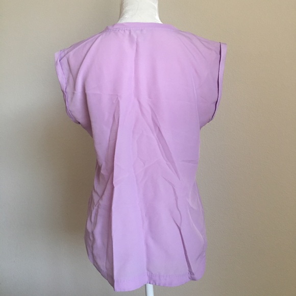 J Crew Factory Lavender Top - Picture 3 of 5